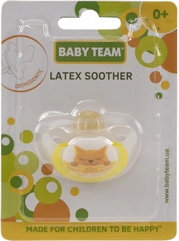 Латексна ортодонтична пустушка - Baby Team (1217687-31103348)