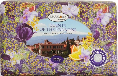Тверде туалетне мило "Сицилія" - Marigold Natural Soap 150g (1460344-32514168)