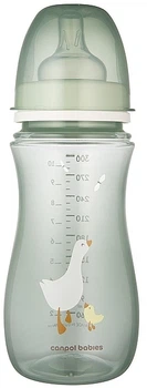 Пляшечка антиколікова з широким отвором "Easystart", гуси, 300 мл, блакитна - Canpol Babies 300ml (1378889-31103182)