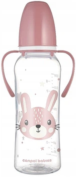 Стандартная бутылочка с ручками "Cute Animals", 250 мл, розовая - Canpol Babies 250ml (1378907-31103186)