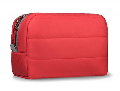 Косметичка стьобана, червона "Classy" - MAKEUP Makeup Cosmetic Bag Red (1112986-27056039)