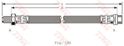 Шланг тормозной TRW (PHB353)