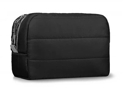 Косметичка стьобана, чорна "Classy" - MAKEUP Cosmetic Bag Black (1113078-27054393)