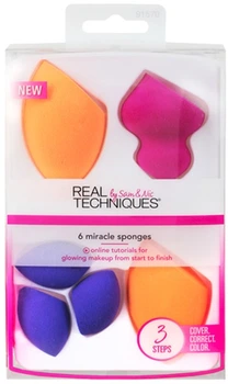 Набор спонжей для макияжа - Real Techniques 6 Miracle Sponges (332389-12182)
