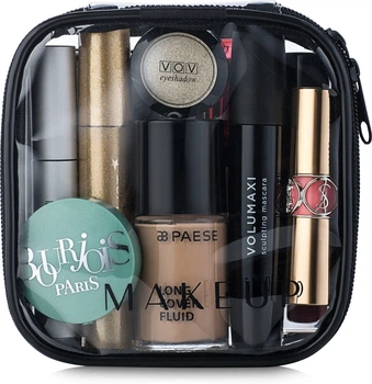 Косметичка прозора "Visible Bag", 12 х 12 х 5 см (без наповнення) - MAKEUP (587697-27054754)