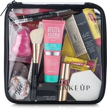 Косметичка прозрачная "Visible Bag" 20x20x8 см (без наполнения) - MAKEUP (587753-27054429)