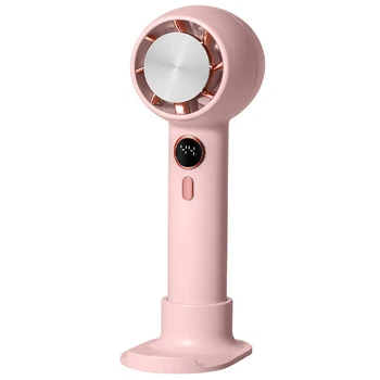 Портативный вентилятор YL007 with Display с подставкой для телефона 2000mAh Pink Epik (teh0029496)