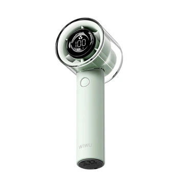 Портативный вентилятор с дисплеем WI-FS010 3000 mAh Green Wiwu (2000003505401)