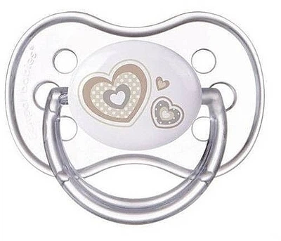Пустушка силіконова симетрична Newborn Baby 18+ місяців, бежева - Canpol Babies (1319462-31101907)