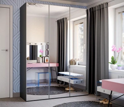 Шафа розпашна “Модус” дзеркало (150х530х203.2) Vip-Master