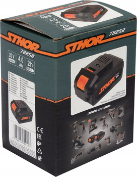 Акумулятор для інструментів STHOR Li-Ion 20 В 4 А*год 78252 (5906083090417)