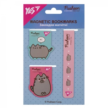 Закладки магнітні Yes Pusheen 3 шт