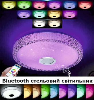 Музична LED-лампа з Bluetooth керуванням через мобільний додаток. Z-093/400-LY 48W