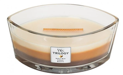 Ароматическая свеча в стакане - WoodWick Trilogy Ellipse Cafe Sweets 453.6g (453.6g) (1229780-716827732-2)