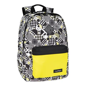 Рюкзак молодежный CoolPack Scout 17 Tic Tac "Серо-желтая мозаика" 45x32x18 см серый с желтым (F096746)