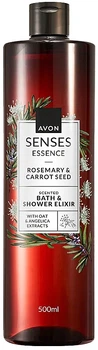 Эликсир для ванны и душа "Розмарин и семена моркови" - Avon Senses Essence Rosemary & Carrot Seed Bath & Shower Elixir 500ml (500ml) (1265381-1469858237-2)
