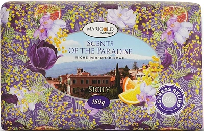 Твердое туалетное мыло "Сицилия" - Marigold Natural Soap 150g (150g) (1273638-751390217-2)