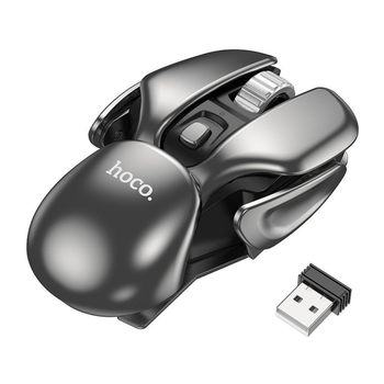 Бездротова миша Hoco DI43 Silver акумуляторна. Миша USB для ноутбука/ПК