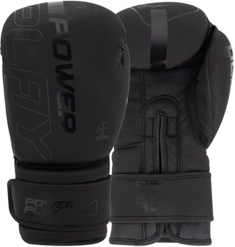 Боксерські рукавиці PowerPlay 3024 Ultra Mat 16 унцій Чорні (PP_3024_16oz_Black)