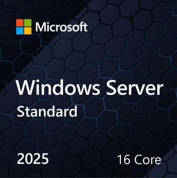 Операційна система Windows Server 2025 Standard 16 Core, ОЕМ на DVD носії (EP2-25187)
