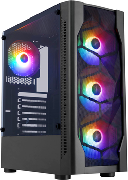 Корпус 1STPLAYER D4-BK-4F1 Black