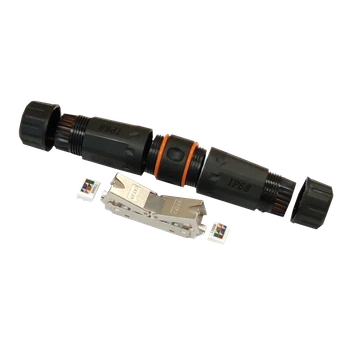 Соединитель витой пары Kingda кат. 6a STP IP68