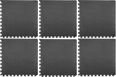 Zestaw mat ochronnych YATO 60 x 60 cm 6 szt Czarny YT-08780 (5906083081538)