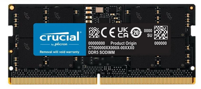 Память для ноутбуков Crucial 16 GB SO-DIMM DDR5 4800 MHz PC5-38400 (CT16G48C40S5)