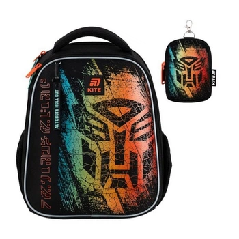 Рюкзак шкільний каркасний ортопедичний для першокласника Kite Education Transformers Generations, для хлопчиків, чорний (TF25-555S)