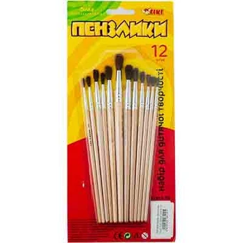 Набор кисточек 12шт ТИКИ Белка 51915-ТК