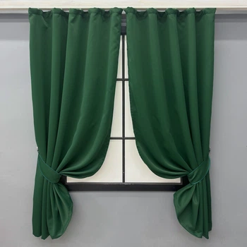 Комплект штор коротких VR-Textil Bagema Rvs № 1475ш 130х170 см 2 шт Зеленый (35-0352)