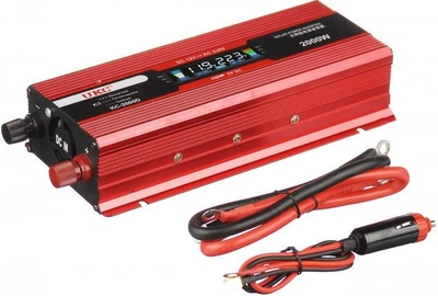 Преобразователь напряжения 12 в в 220в 2000Вт Авто инвертор c LCD экраном UKC 12V 220V 2000W (1756375643)