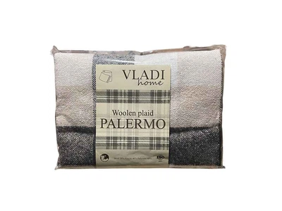 Плед VLADI 170*200 "Palermo" PICTOR білий-піс-каст.