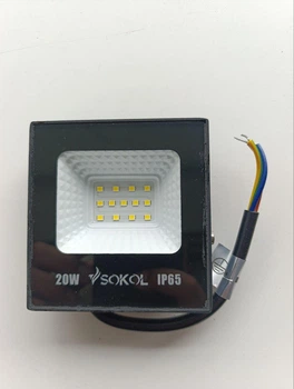 Світлодіодний прожектор 20W 20вт 6500К 220V 220В IP65 ff001 Sokol