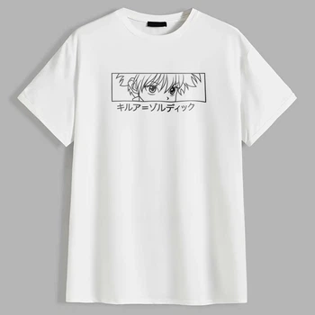 Чоловіча футболка Anime "Hunter X Hunter", Killua Zoldyck Кіллуа Золдік PG09080 goodreclama L Білий