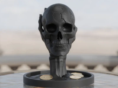Memento Mori Тримач для Дрібниць Рука з Черепом Арт-Органайзер. Aivory