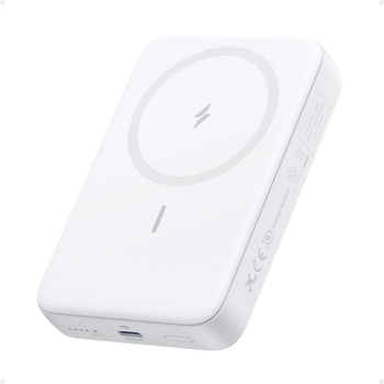 Магнітний Magsafe павербанк Anker A1684 10000 mah з бездротовою зарядкою для iPhone УМБ Білий