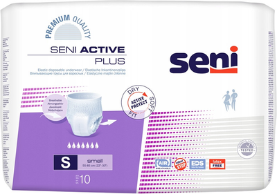 Pieluchomajtki Seni Active Plus S 10 szt (5900516692162)
