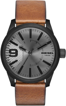 Часы мужские Diesel аналоговые с кожаным ремешком Fashion кварцевые Черные (33-102- Dz1764)