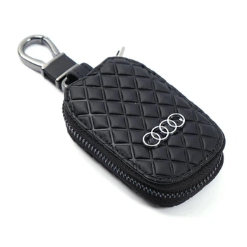 Ключниця з логотипом авто AUDI | чохол для ключів з екошкіри