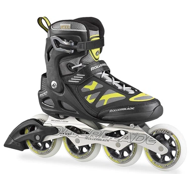 Роликові ковзани для дорослих Rollerblade MACROBLADE 100 M 43 (10US) 280мм Black/yellow (07501000 800)
