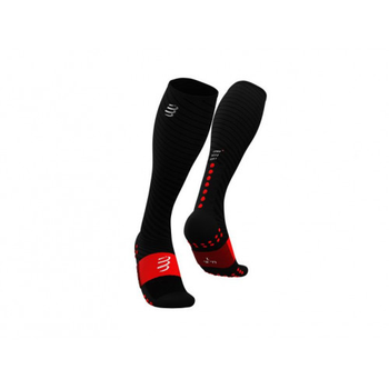 Компресійні гольфи для бігу та відновлення Compressport Full Socks Recovery 4M, чорні, розмір 45–48 см