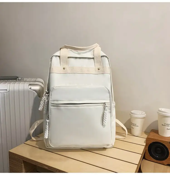Стильный женский рюкзак из нейлона 43x31x15 см, желтый