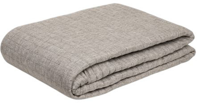 Покривало Homla Bristles зі стьобаними смужками Сіре 200 x 220 см (5906496715693)