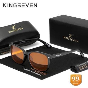 Окуляри комп'ютерні Blue Blocker 99% для чоловіків і жінок KINGSEVEN 9929 Black 99