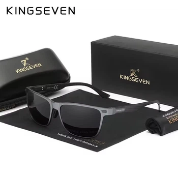 Мужские поляризационные солнцезащитные очки KINGSEVEN 754 Gun Gray