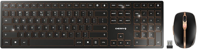 Zestaw bezprzewodowy Cherry DW 9000 Slim RF Wireless + Bluetooth Black (JD-9000EU-2)