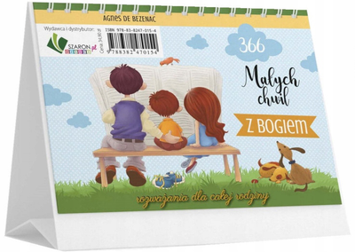 Kalendarz Szaron 366 małych chwil z Bogiem 15x13 cm (9788382470154)