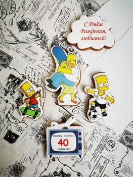 Топери сімпсони, simpsons, гомер (набір з 5 шт, напис змінюється)