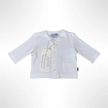Кофточка ясельна ZEYNO&MEMO organic cotton wear 80 см Белый (0795)